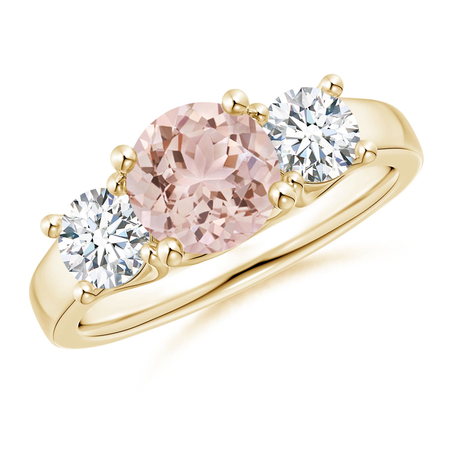 AAA - Morganite / 1.8 CT / 14 KT Yellow Gold