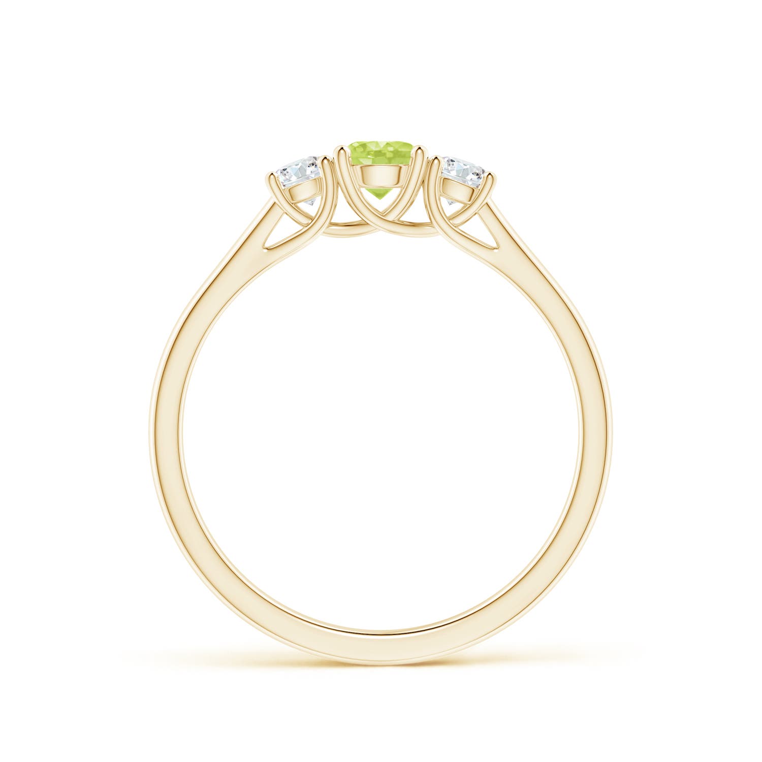 A - Peridot / 0.51 CT / 14 KT Yellow Gold