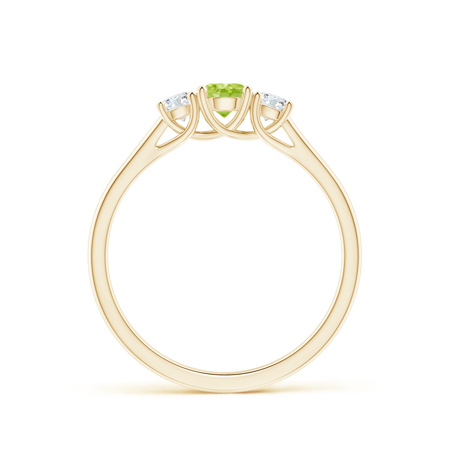 AA - Peridot / 0.51 CT / 14 KT Yellow Gold