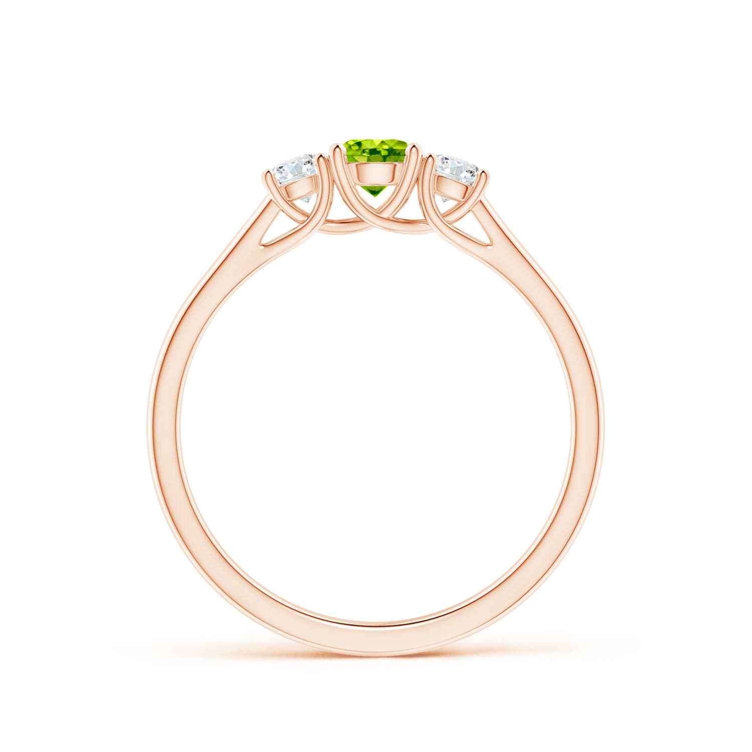 AAA - Peridot / 0.51 CT / 14 KT Rose Gold