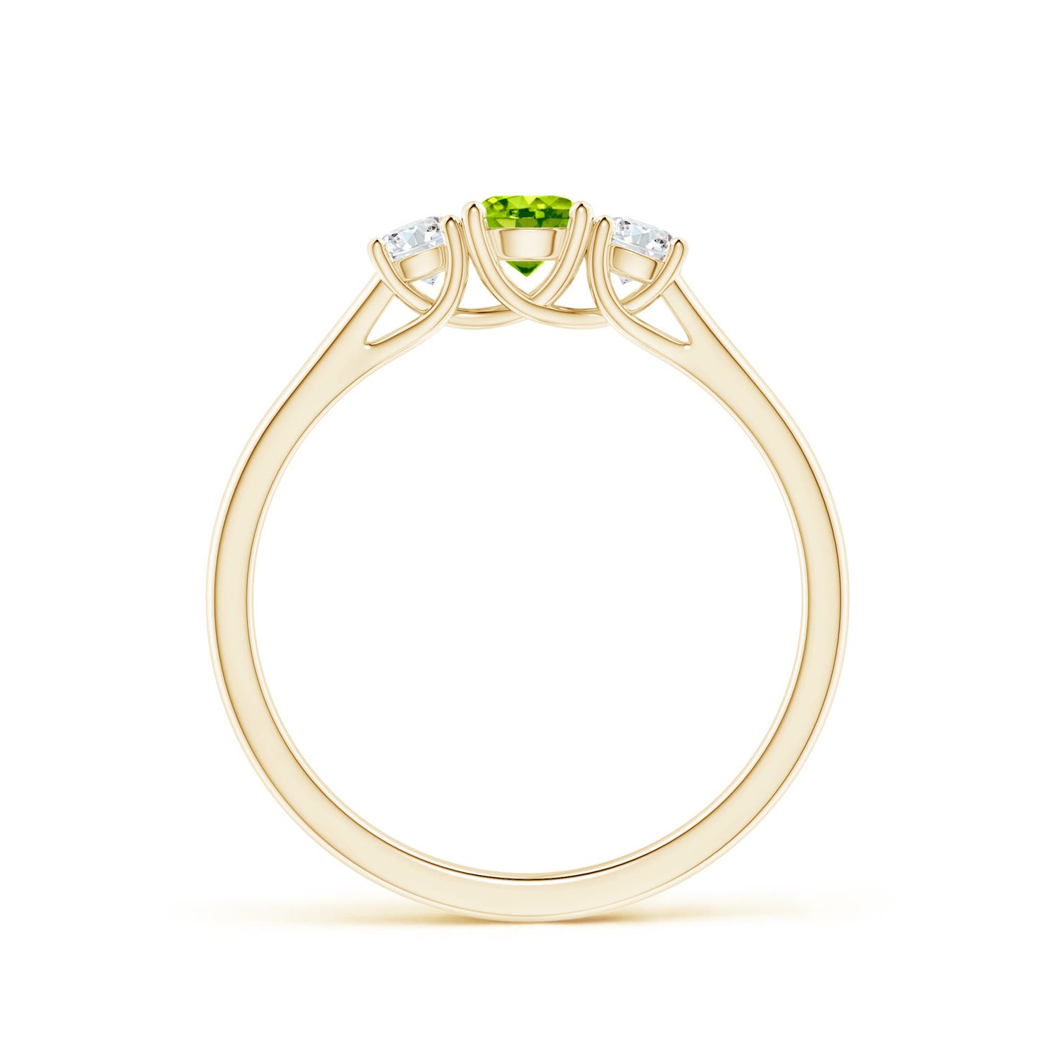 AAA - Peridot / 0.51 CT / 14 KT Yellow Gold