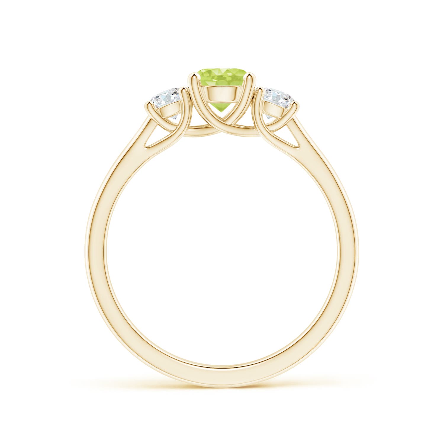 A - Peridot / 0.87 CT / 14 KT Yellow Gold