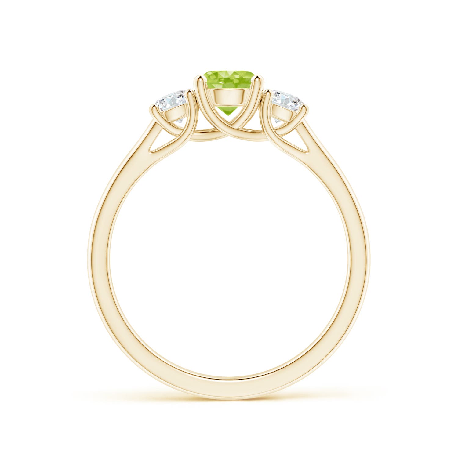 AA - Peridot / 0.87 CT / 14 KT Yellow Gold