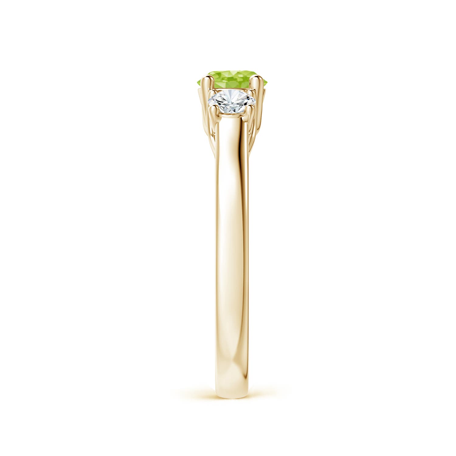 AA - Peridot / 0.87 CT / 14 KT Yellow Gold