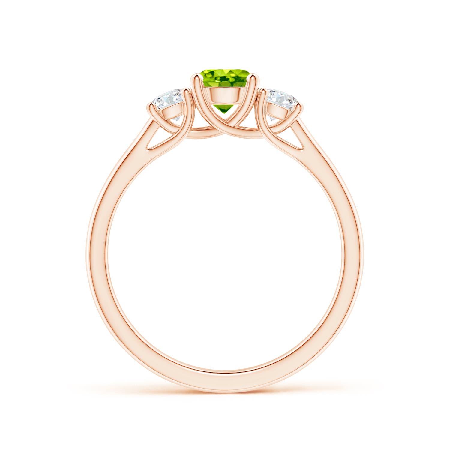 AAA - Peridot / 0.87 CT / 14 KT Rose Gold