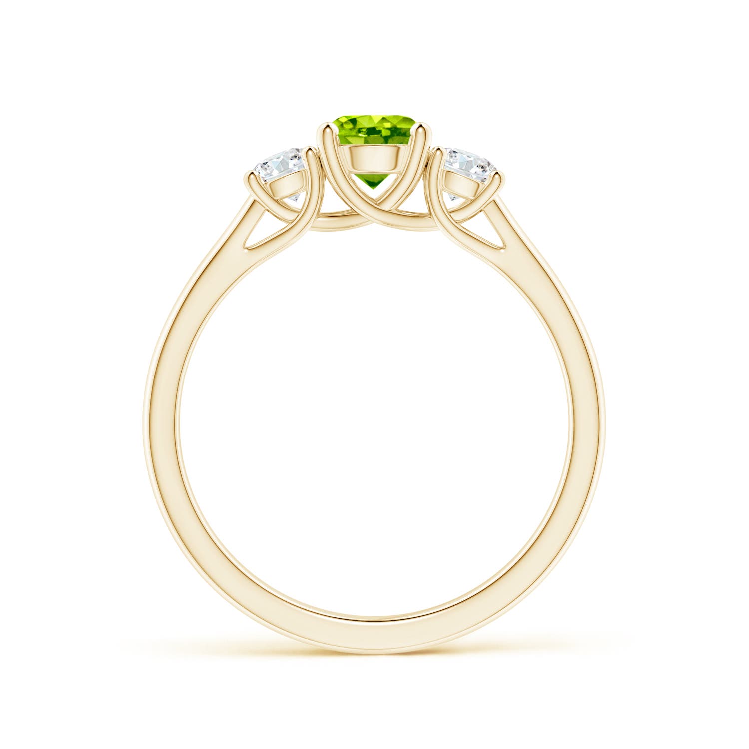 AAA - Peridot / 0.87 CT / 14 KT Yellow Gold