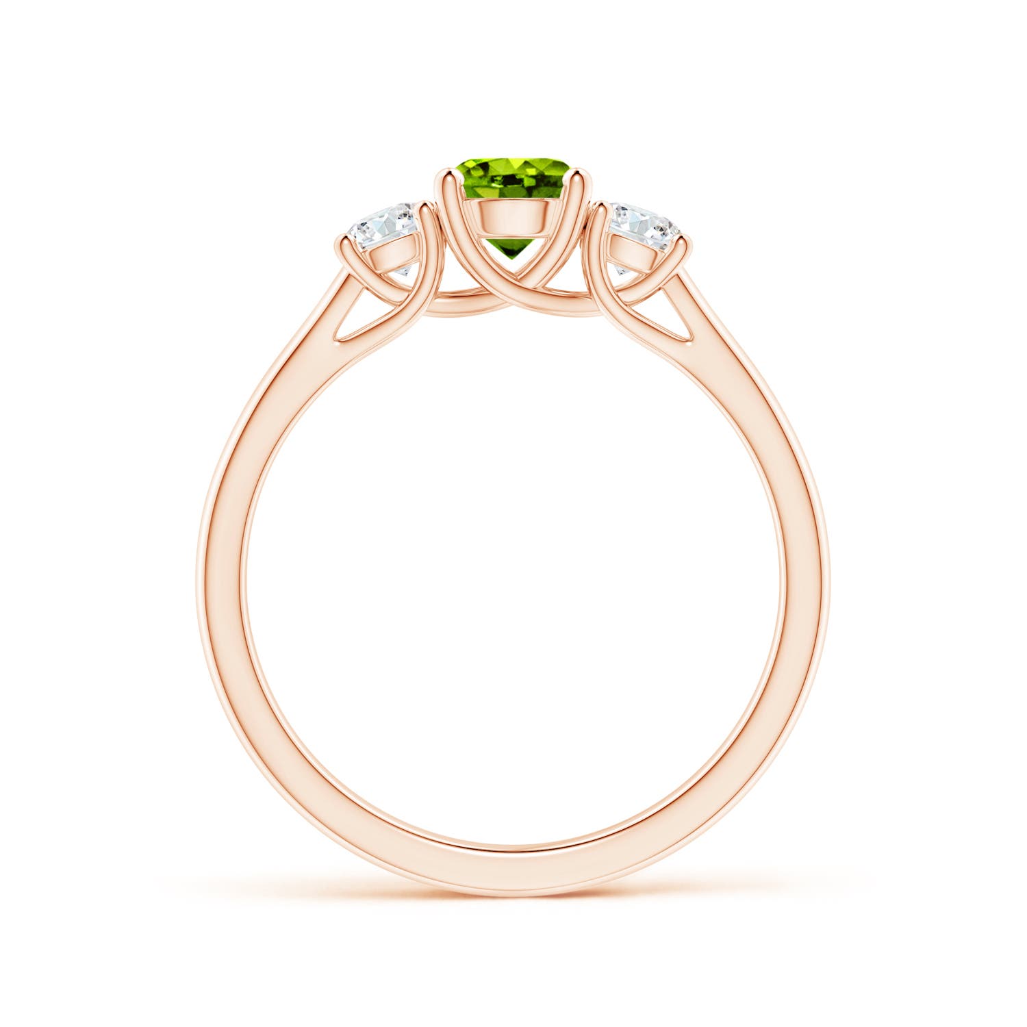 AAAA - Peridot / 0.87 CT / 14 KT Rose Gold