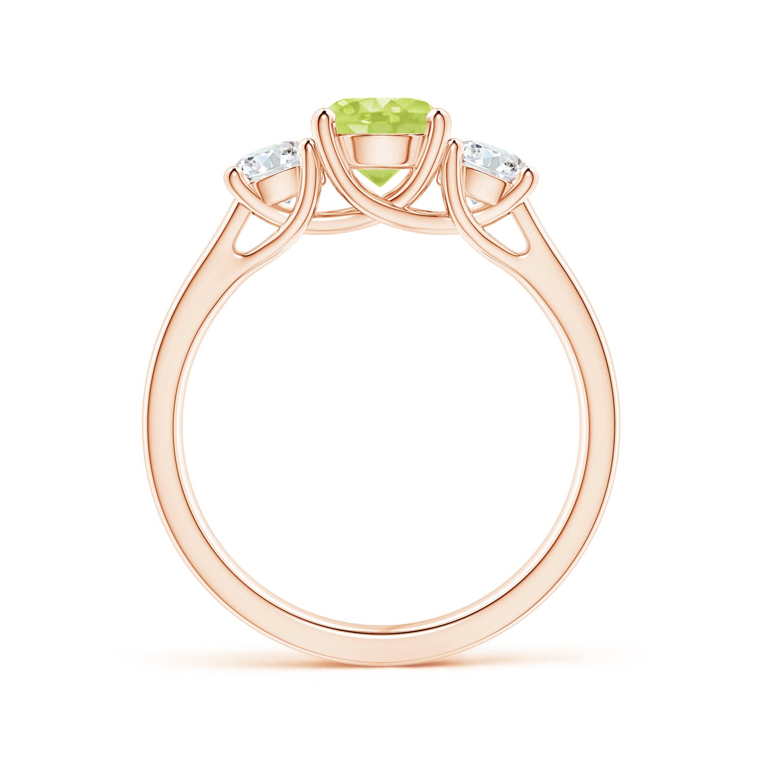 A - Peridot / 1.41 CT / 14 KT Rose Gold