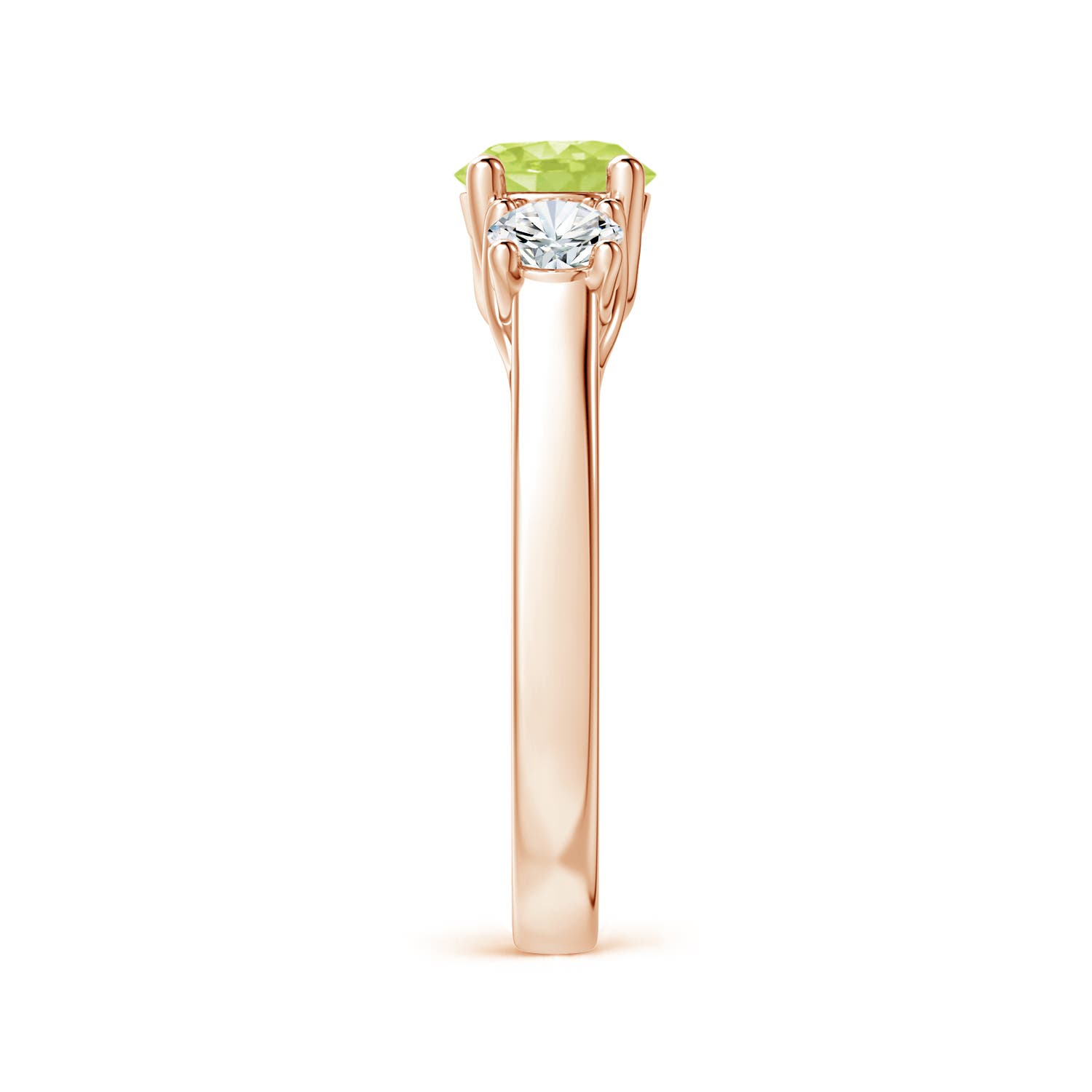 A - Peridot / 1.41 CT / 14 KT Rose Gold