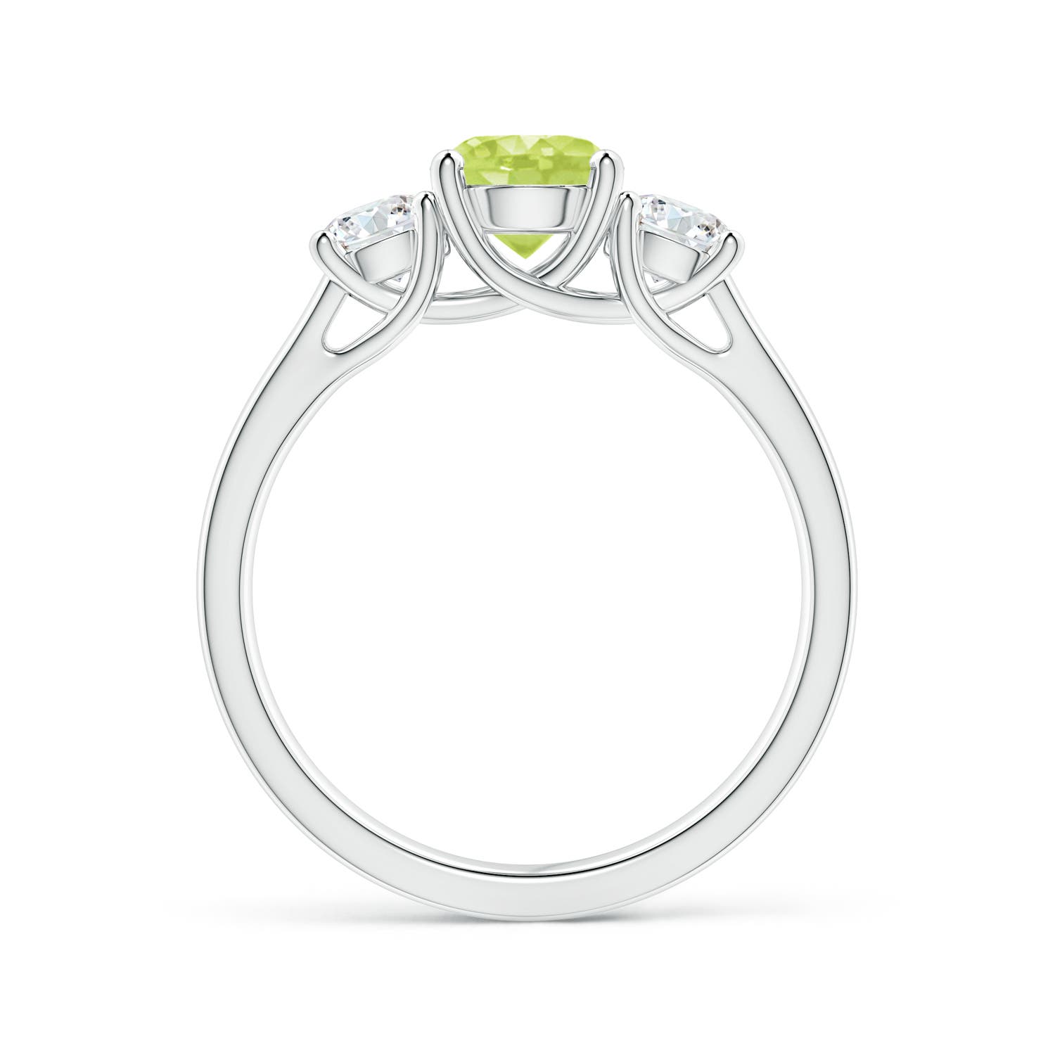 A - Peridot / 1.41 CT / 14 KT White Gold