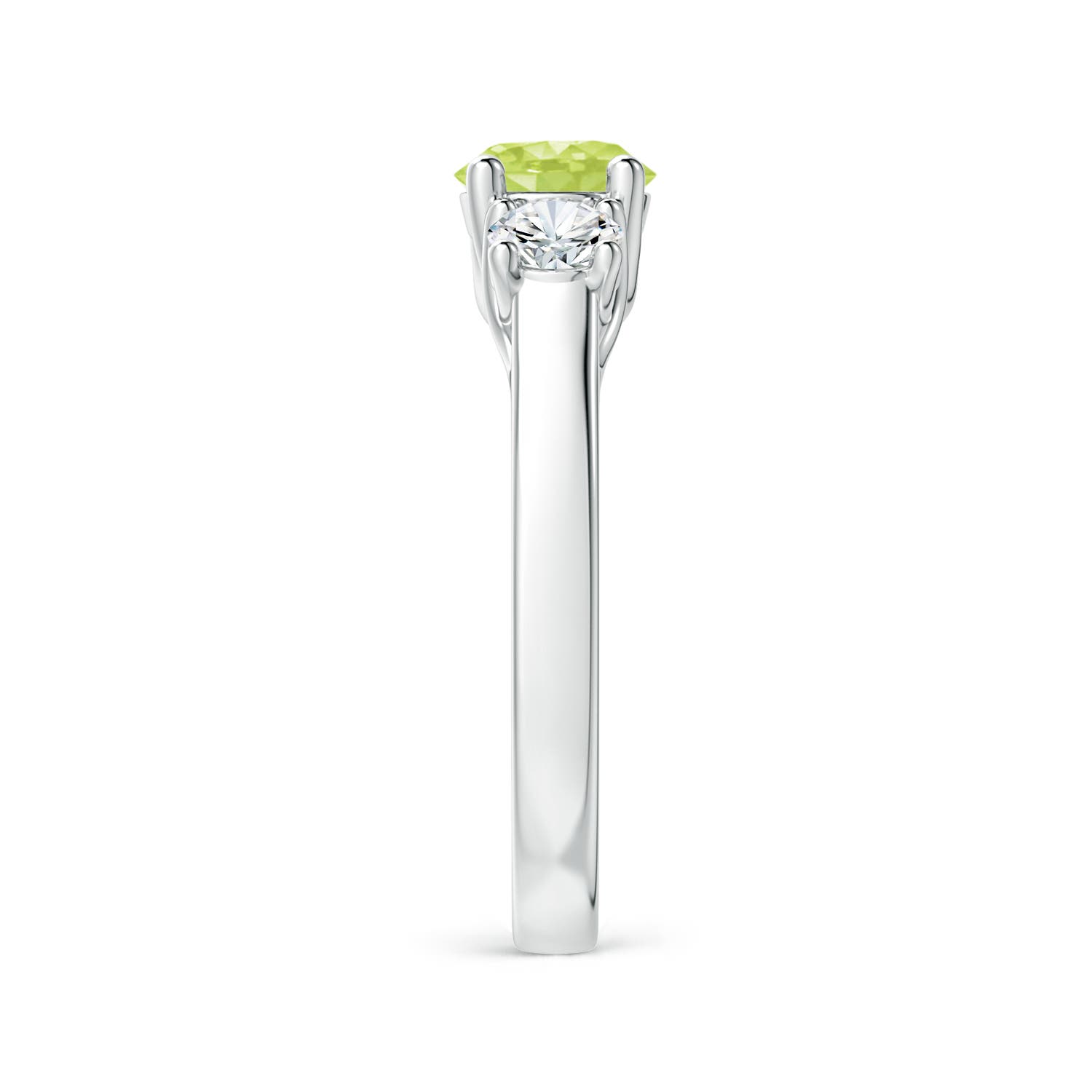 A - Peridot / 1.41 CT / 14 KT White Gold