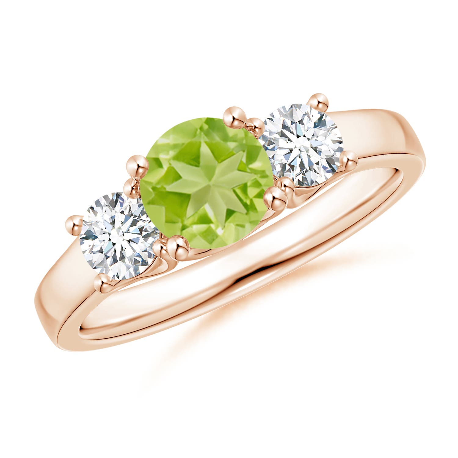 AA - Peridot / 1.41 CT / 14 KT Rose Gold