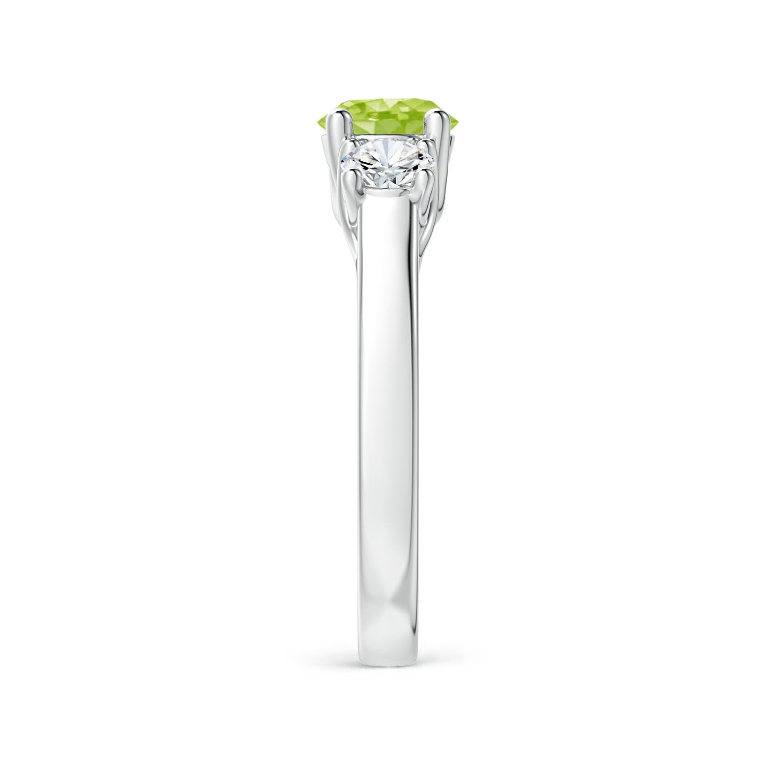 AA - Peridot / 1.41 CT / 14 KT White Gold