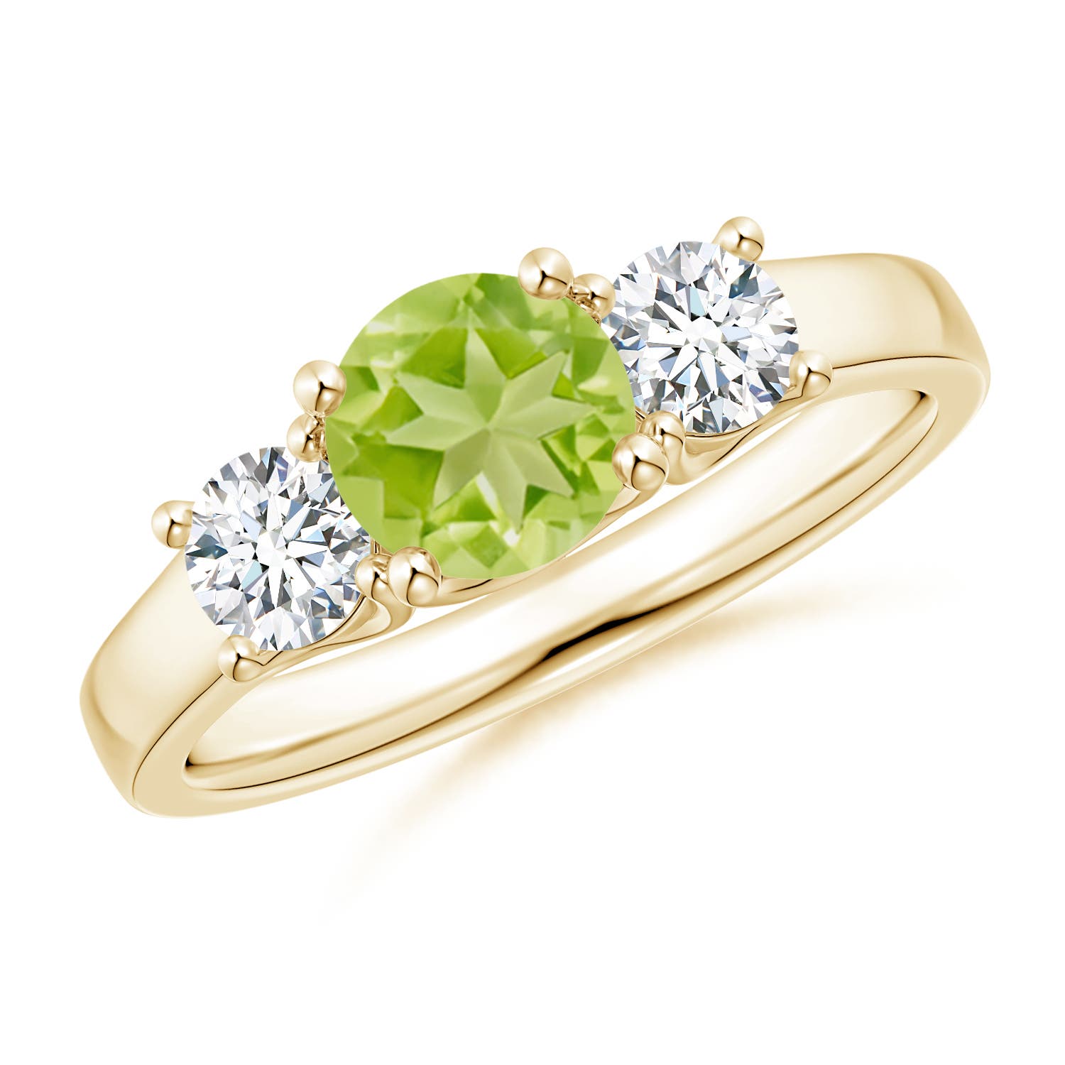 AA - Peridot / 1.41 CT / 14 KT Yellow Gold