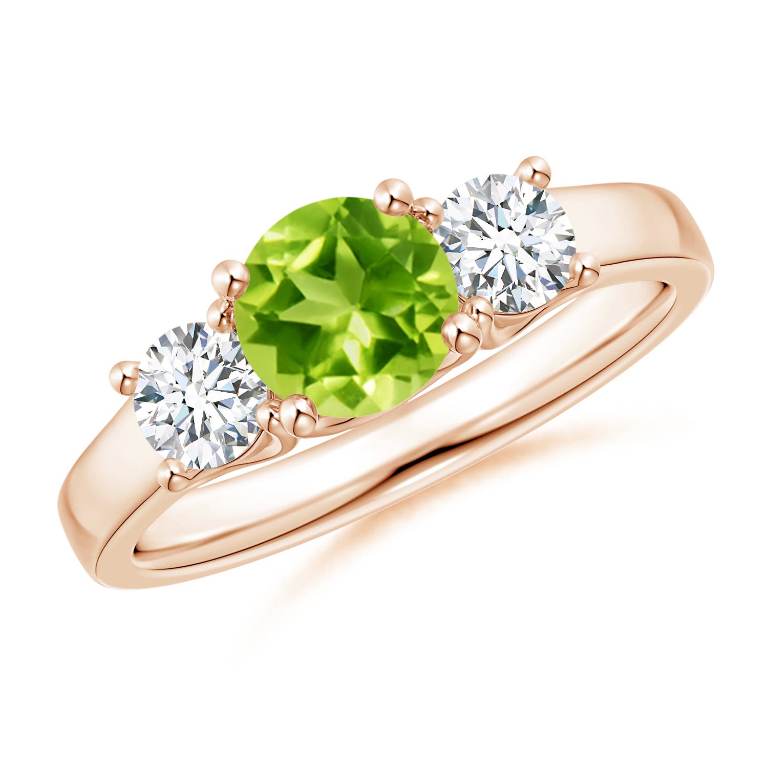 AAA - Peridot / 1.41 CT / 14 KT Rose Gold