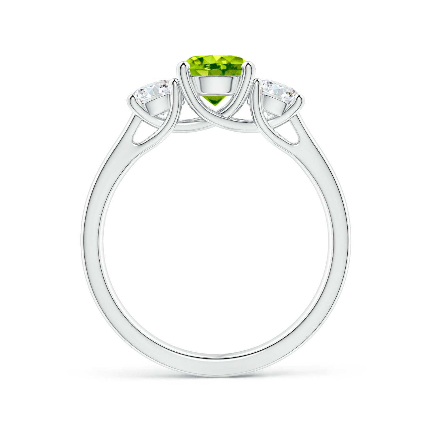 AAA - Peridot / 1.41 CT / 14 KT White Gold