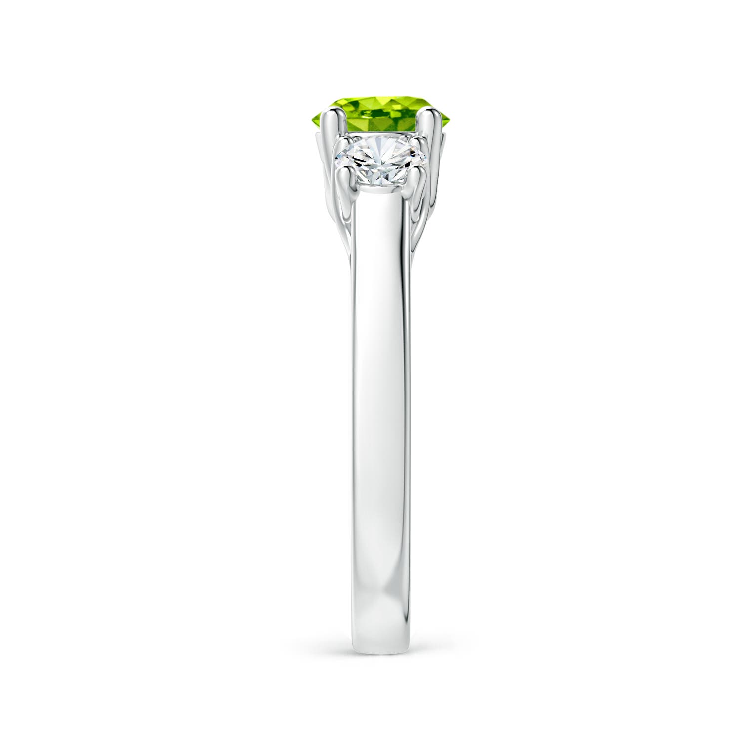 AAA - Peridot / 1.41 CT / 14 KT White Gold