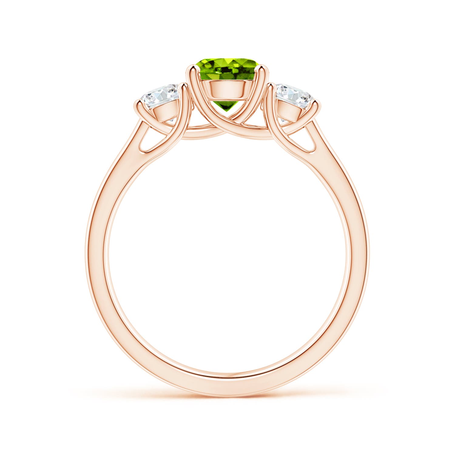 AAAA - Peridot / 1.41 CT / 14 KT Rose Gold