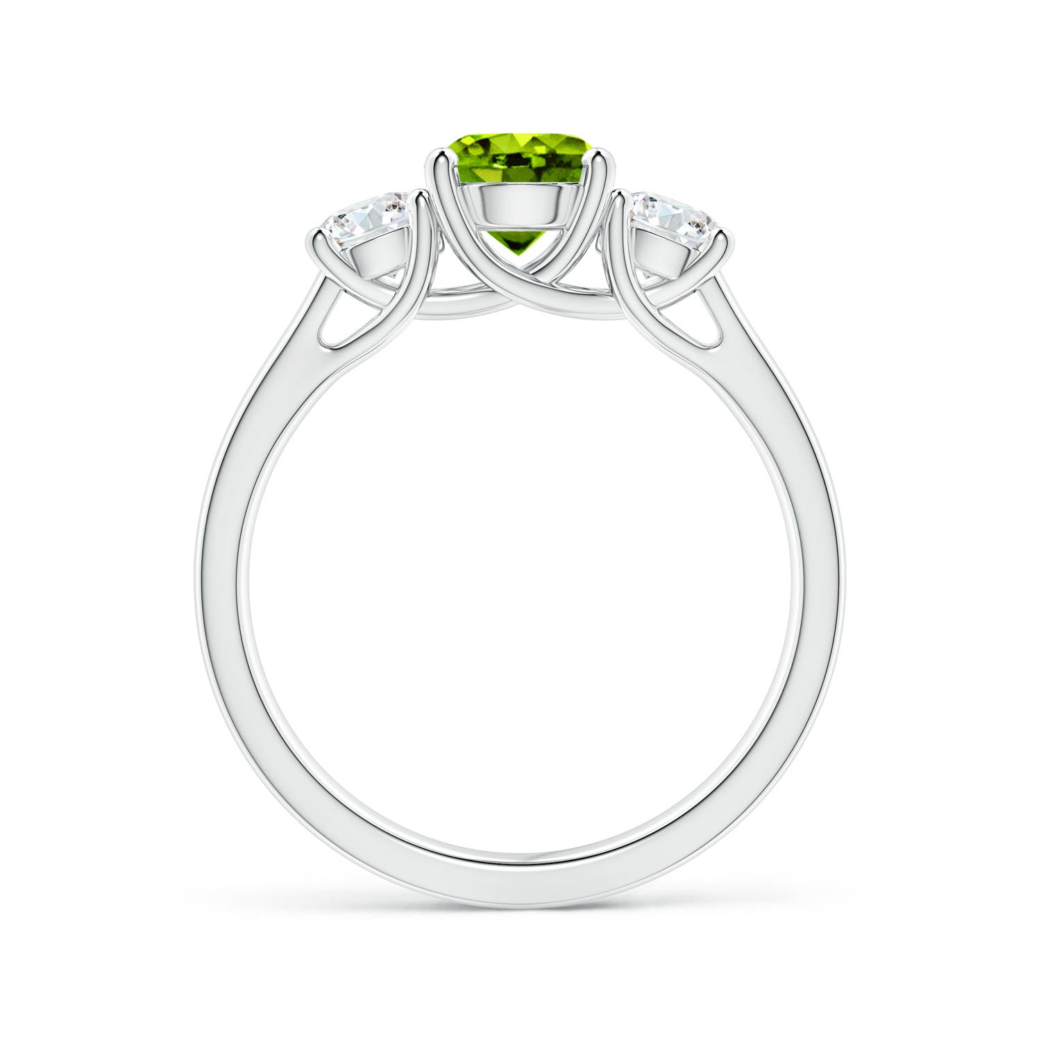 AAAA - Peridot / 1.41 CT / 14 KT White Gold