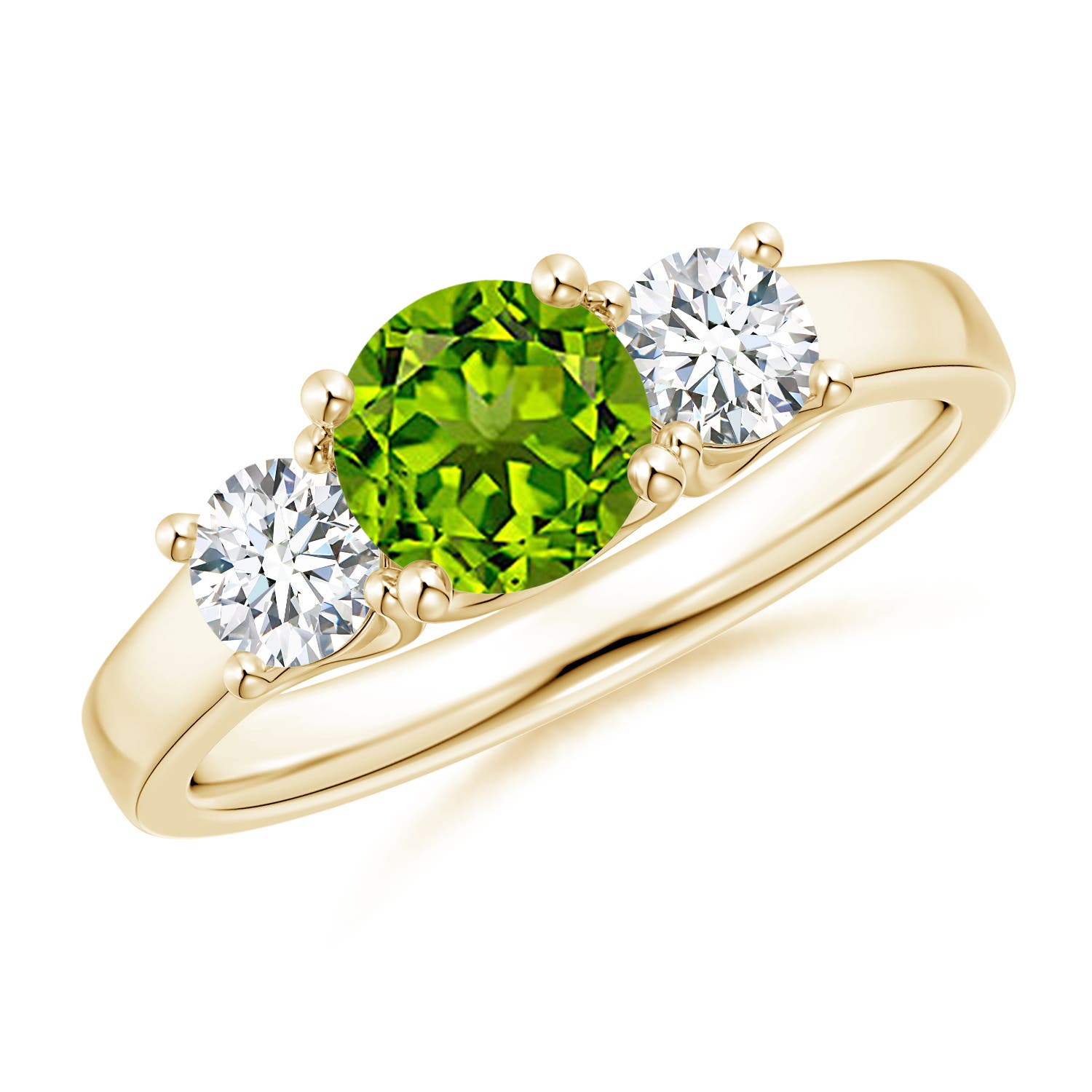 AAAA - Peridot / 1.41 CT / 14 KT Yellow Gold