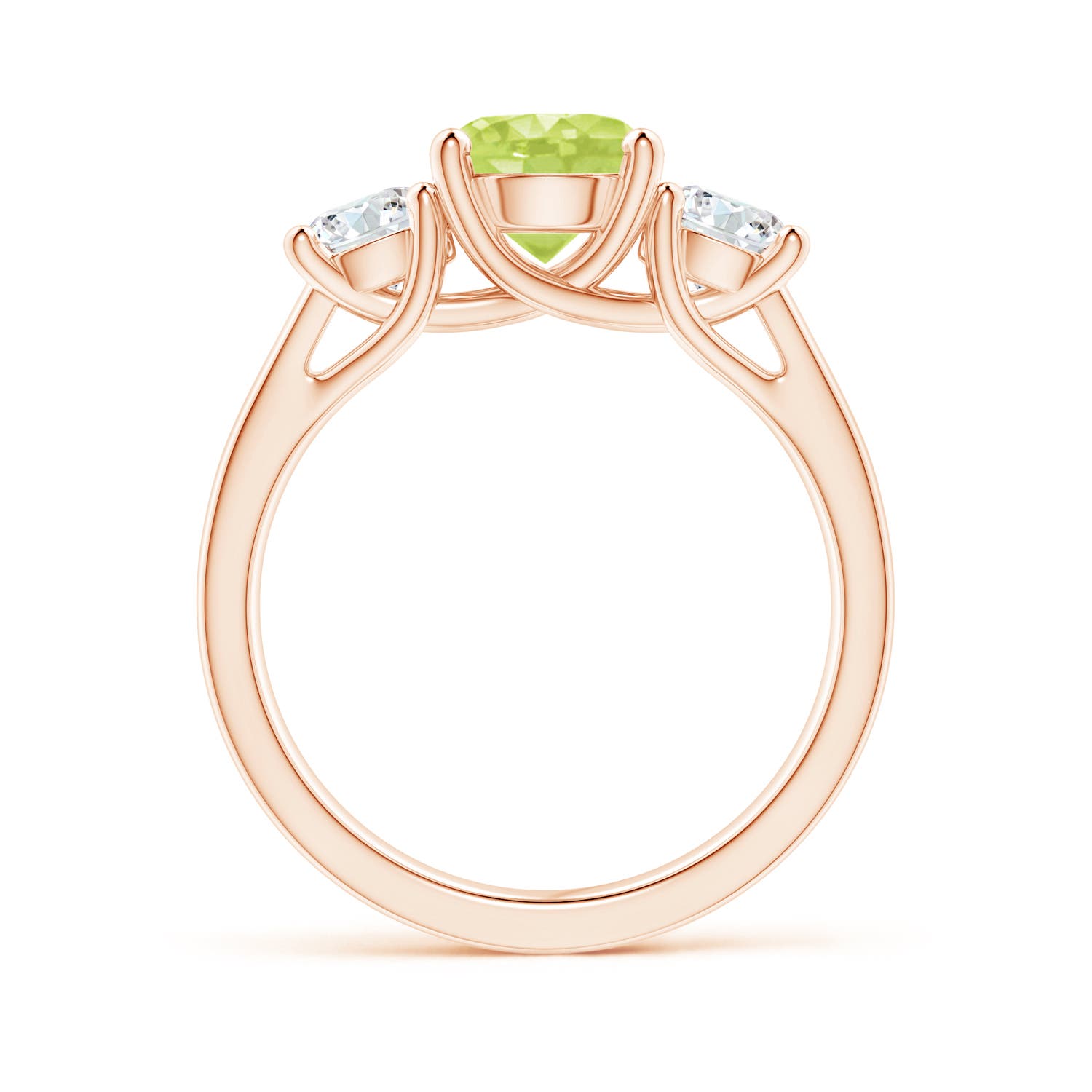 A - Peridot / 2.1 CT / 14 KT Rose Gold