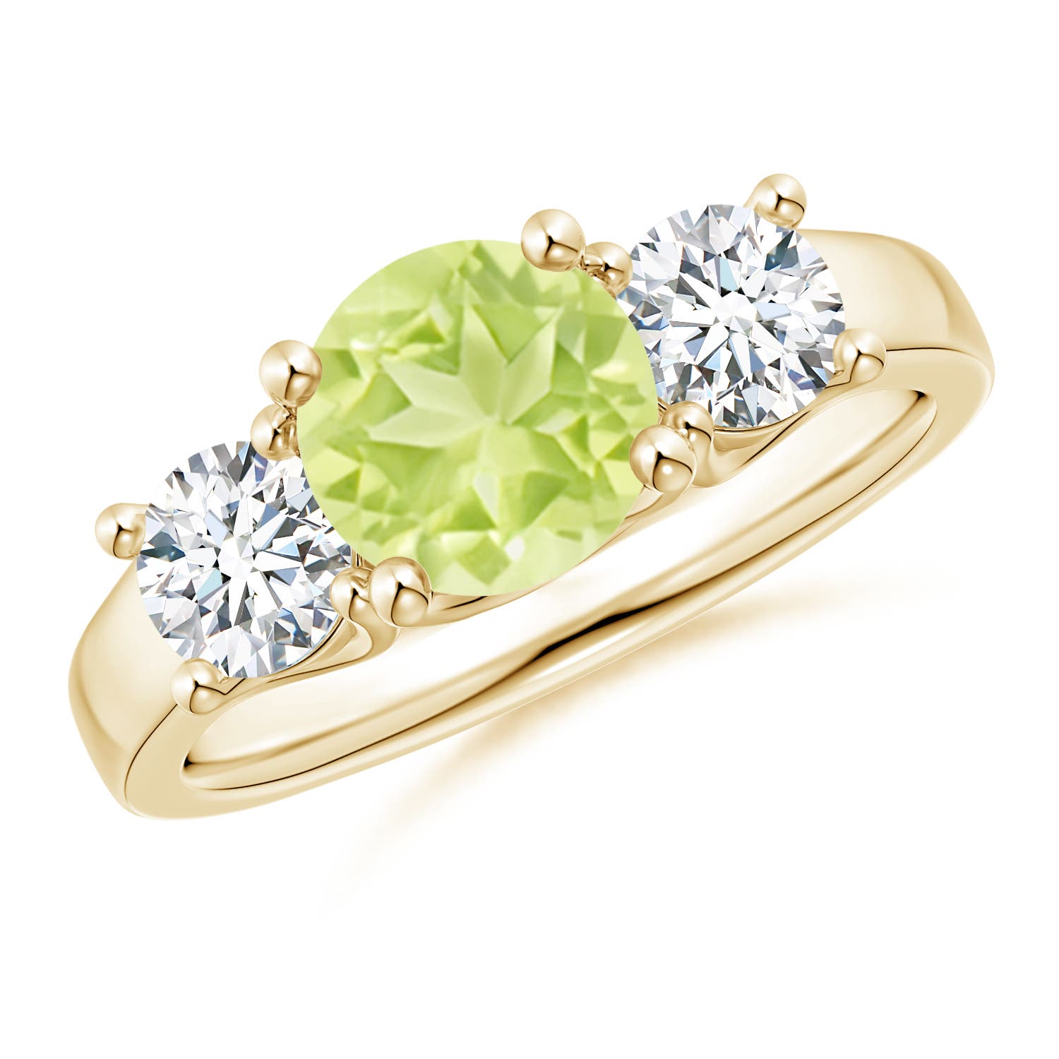 A - Peridot / 2.1 CT / 14 KT Yellow Gold