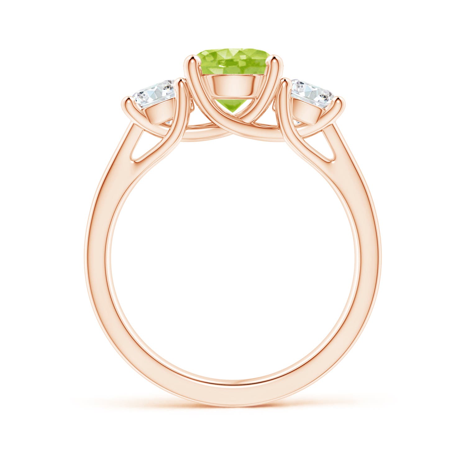 AA - Peridot / 2.1 CT / 14 KT Rose Gold