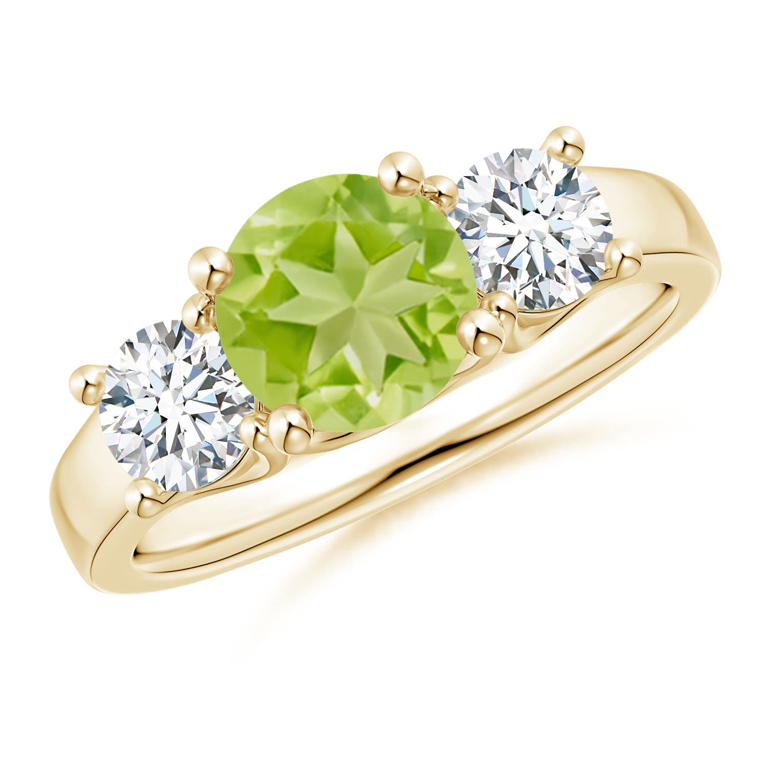 AA - Peridot / 2.1 CT / 14 KT Yellow Gold