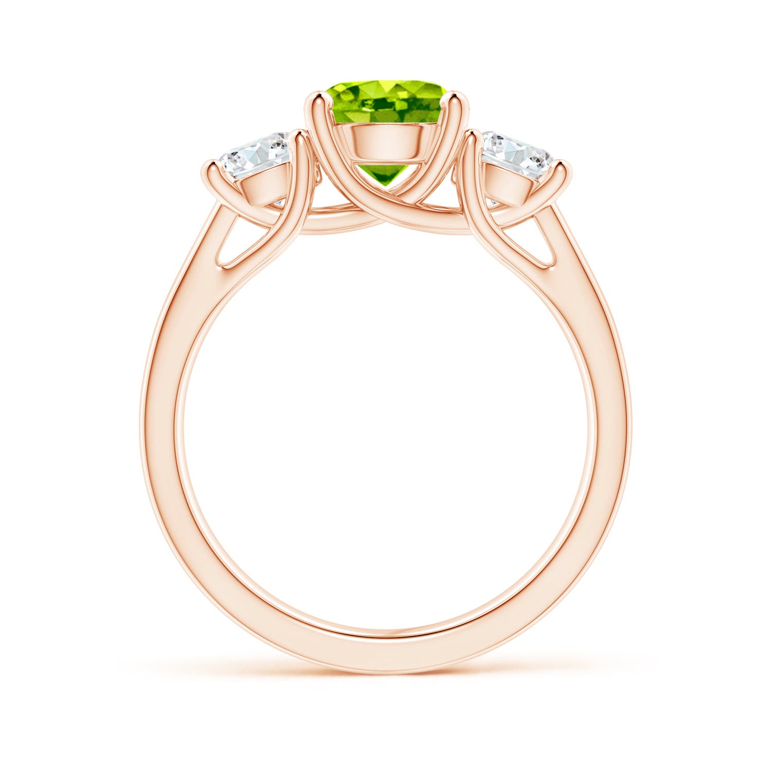 AAA - Peridot / 2.1 CT / 14 KT Rose Gold