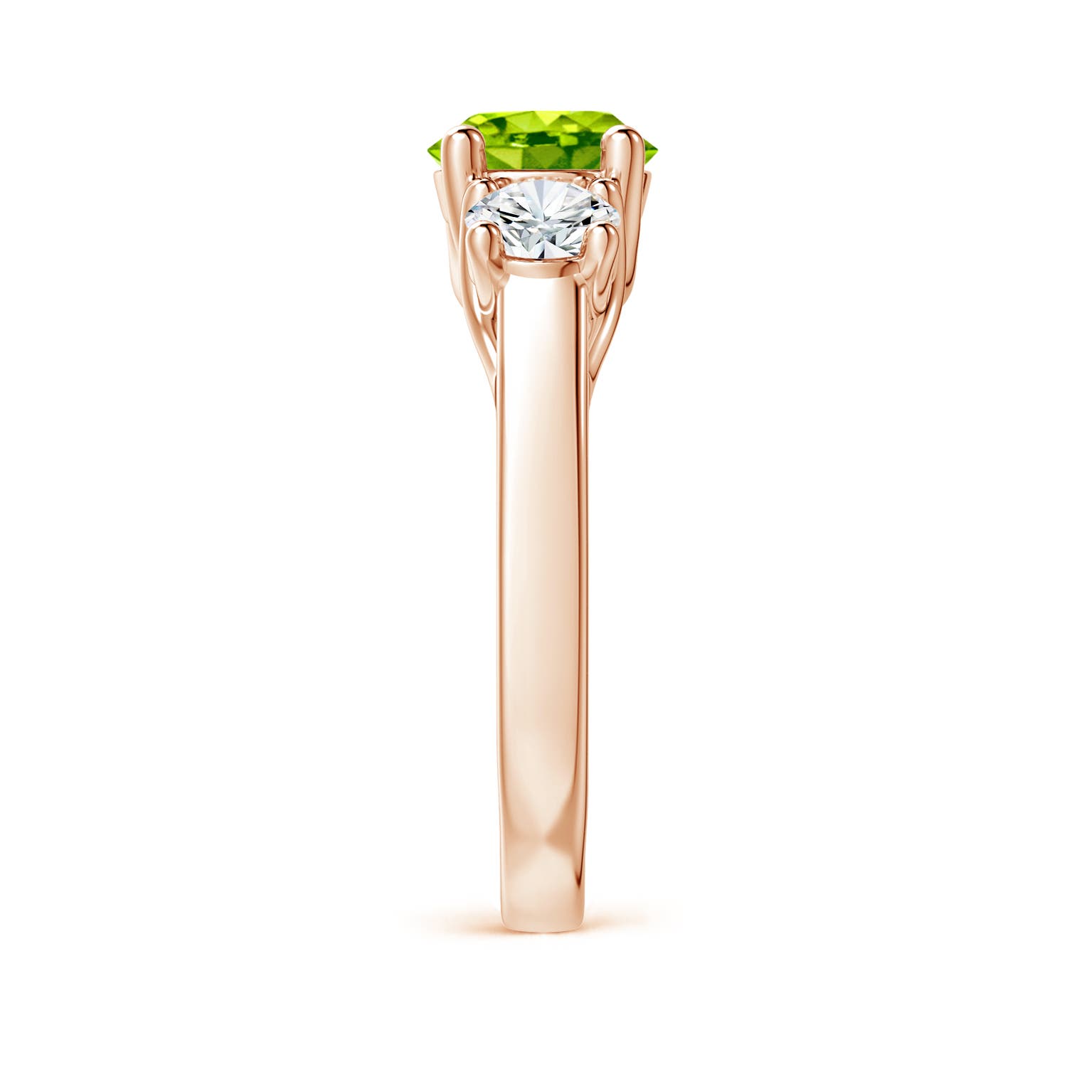 AAA - Peridot / 2.1 CT / 14 KT Rose Gold