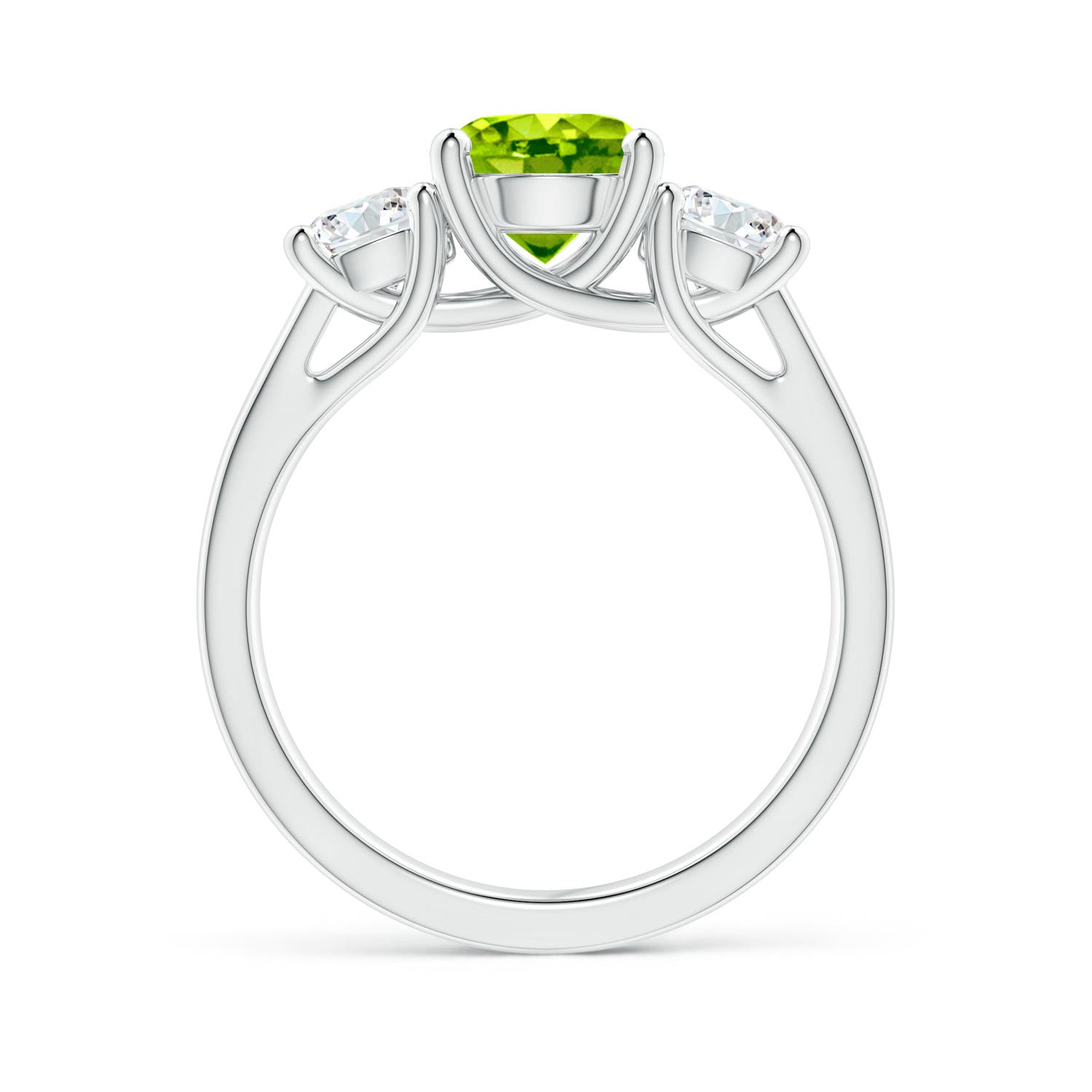 AAA - Peridot / 2.1 CT / 14 KT White Gold