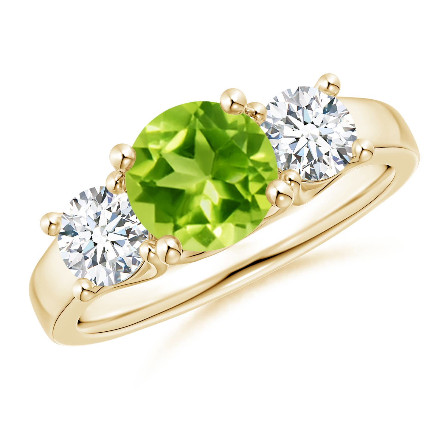 AAA - Peridot / 2.1 CT / 14 KT Yellow Gold