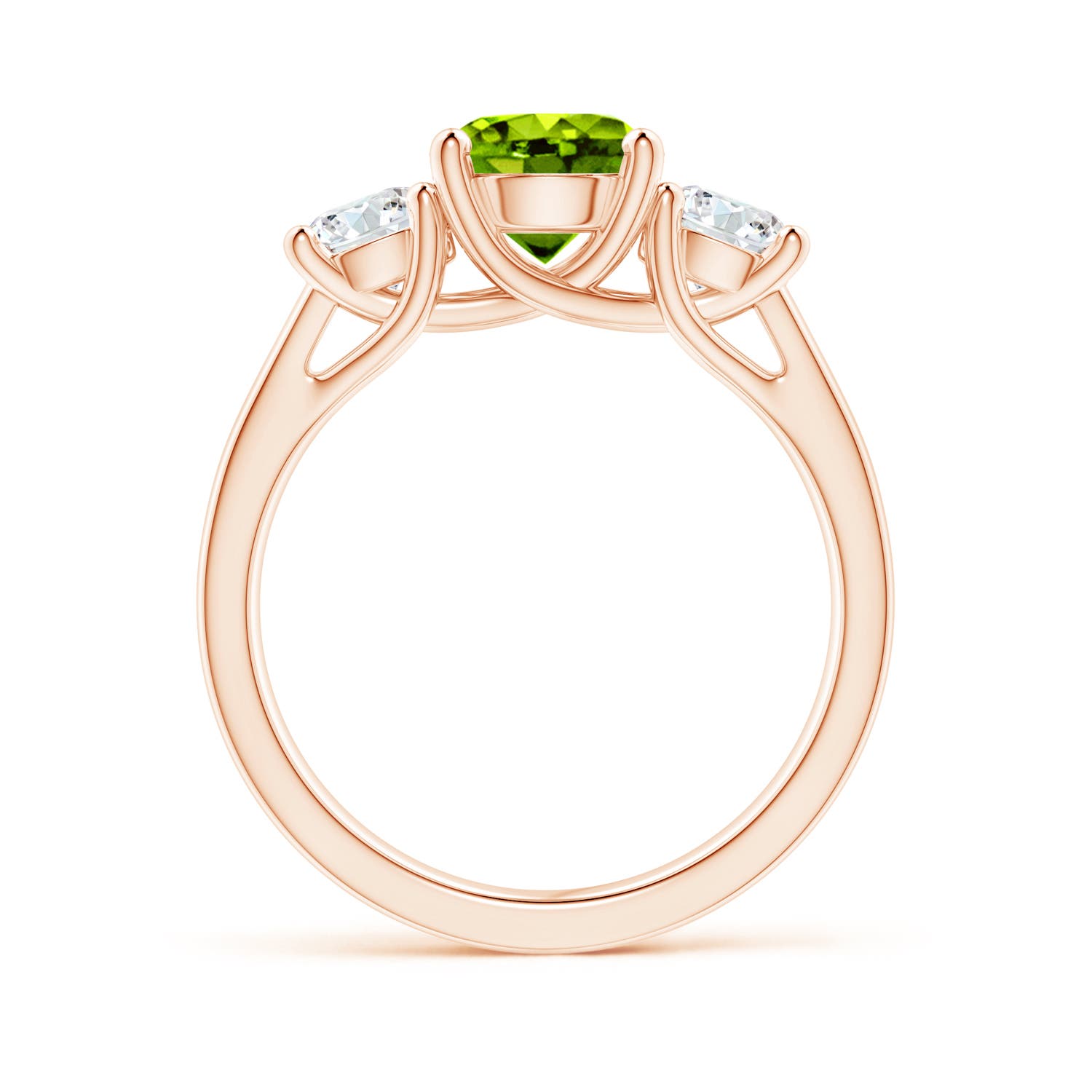 AAAA - Peridot / 2.1 CT / 14 KT Rose Gold