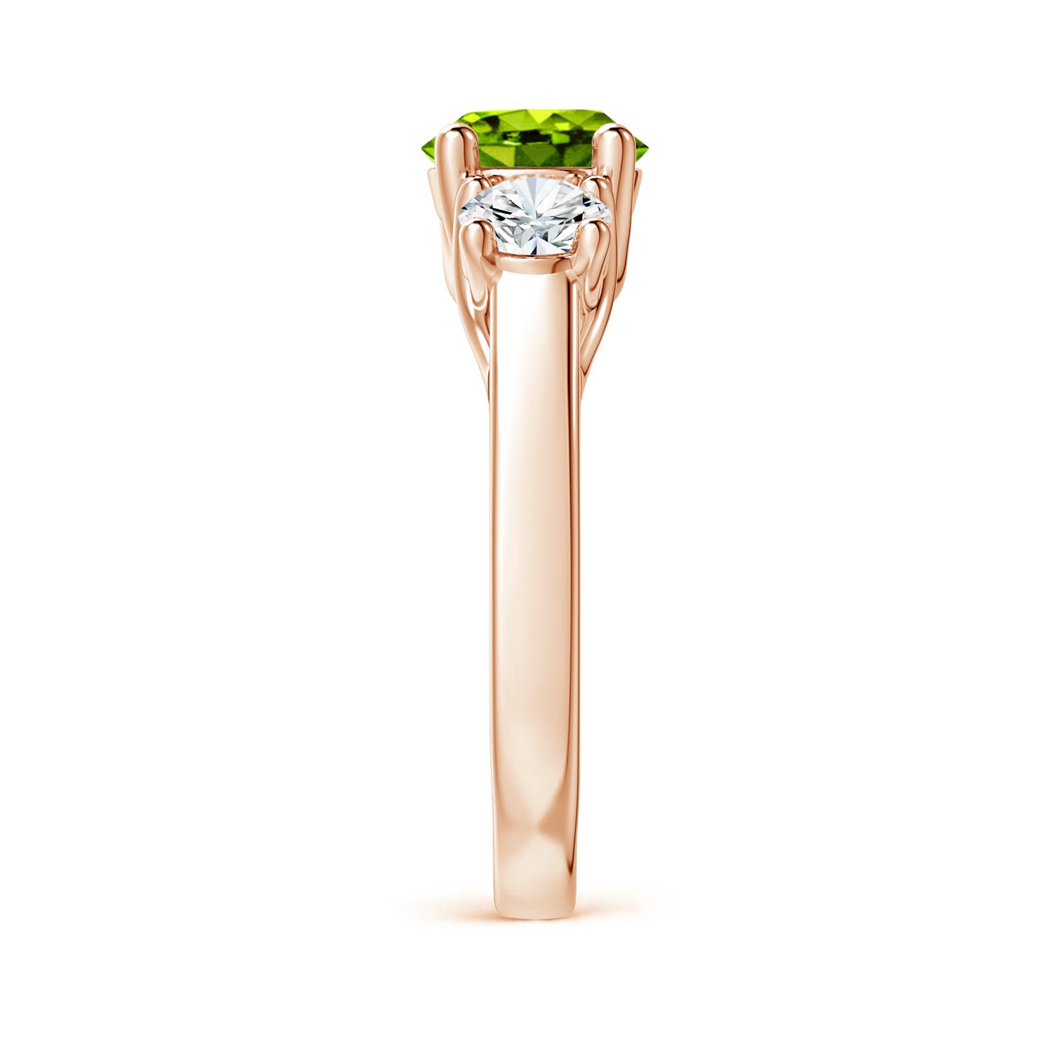 AAAA - Peridot / 2.1 CT / 14 KT Rose Gold