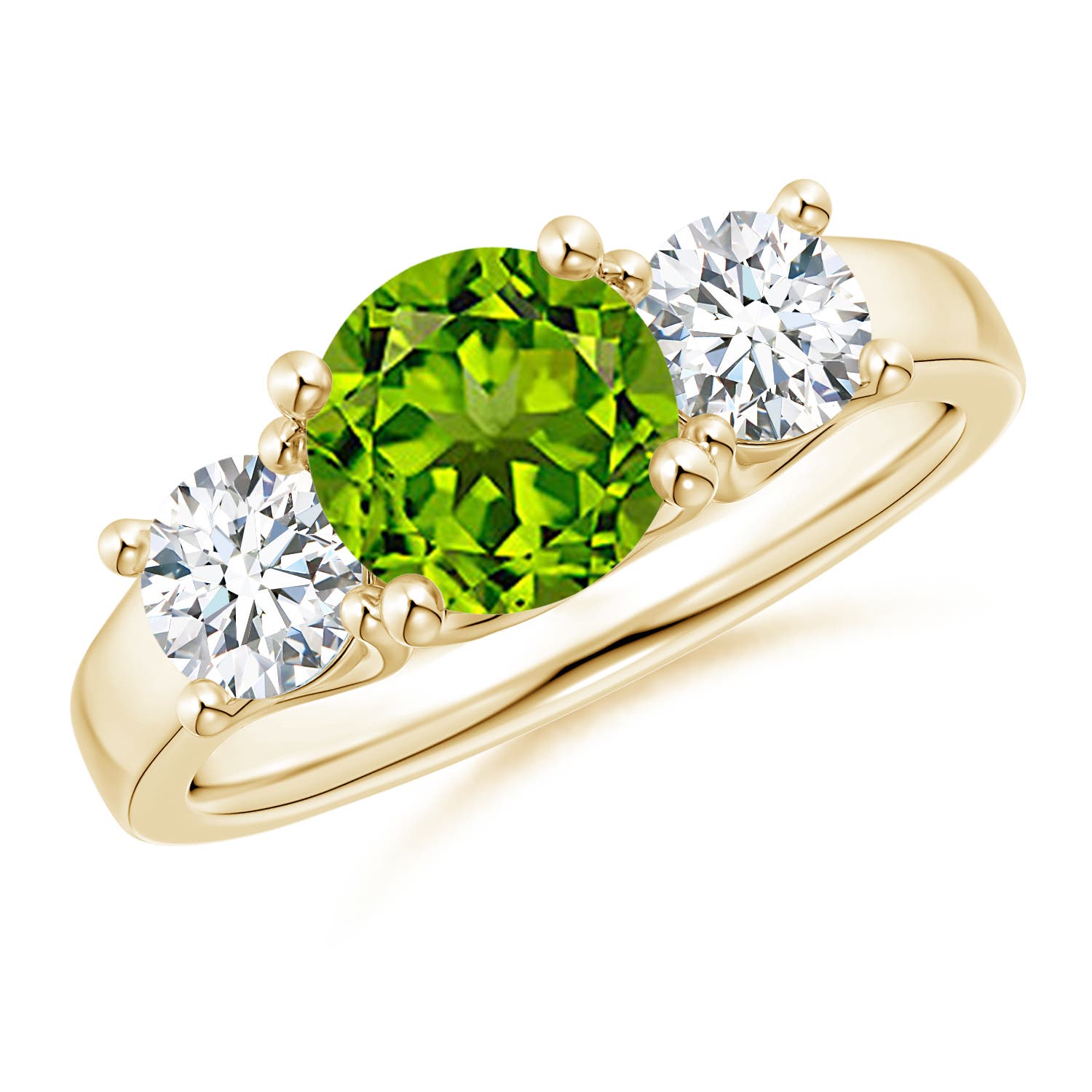 AAAA - Peridot / 2.1 CT / 14 KT Yellow Gold