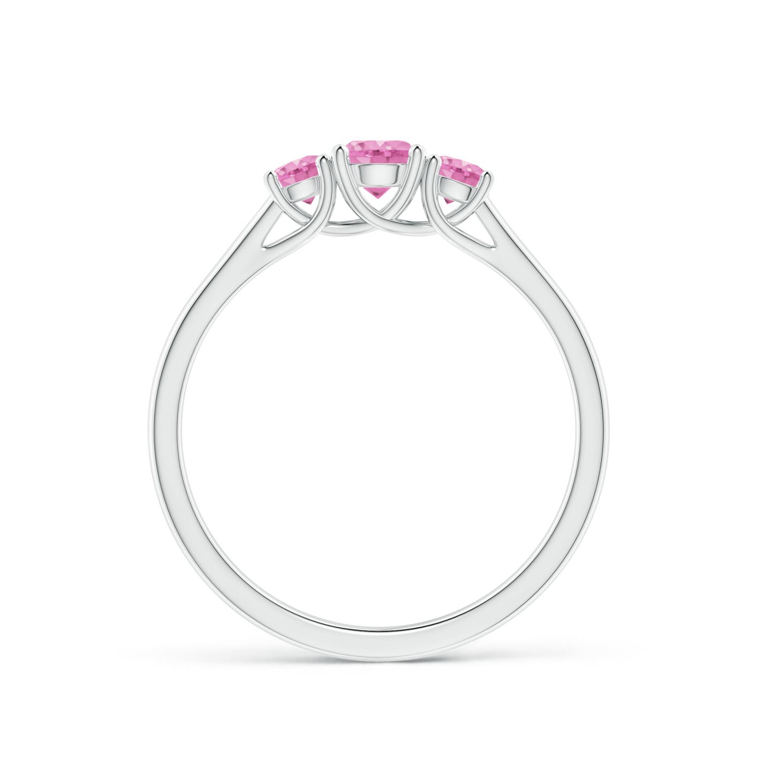 A - Pink Sapphire / 0.61 CT / 14 KT White Gold