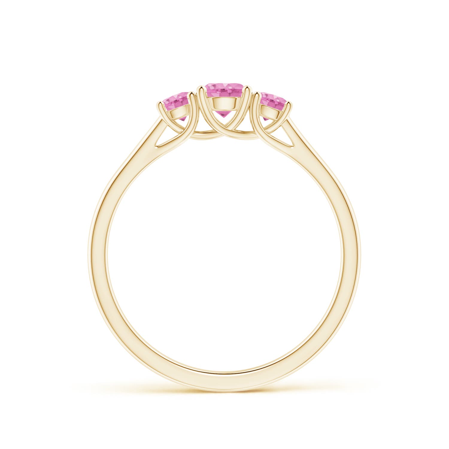 A - Pink Sapphire / 0.61 CT / 14 KT Yellow Gold