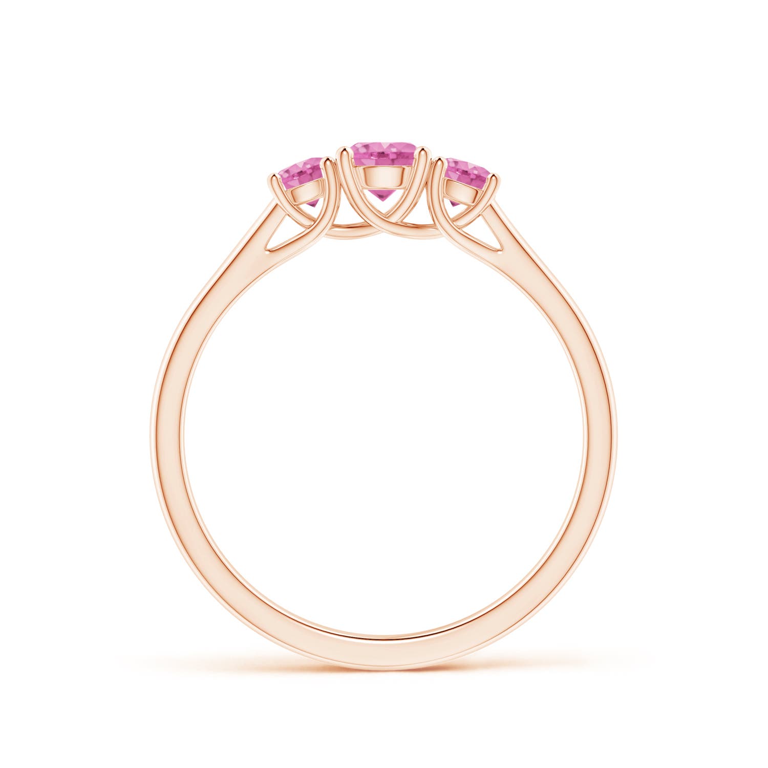 AA - Pink Sapphire / 0.61 CT / 14 KT Rose Gold