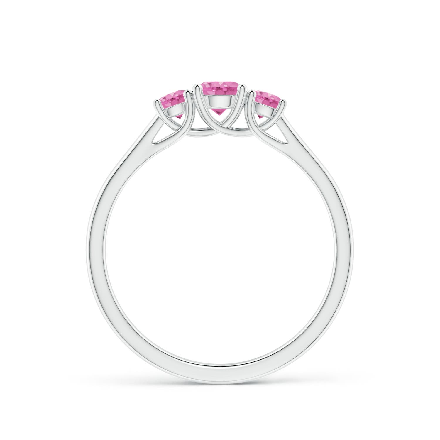 AA - Pink Sapphire / 0.61 CT / 14 KT White Gold