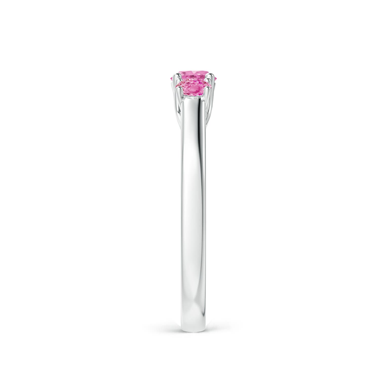 AA - Pink Sapphire / 0.61 CT / 14 KT White Gold