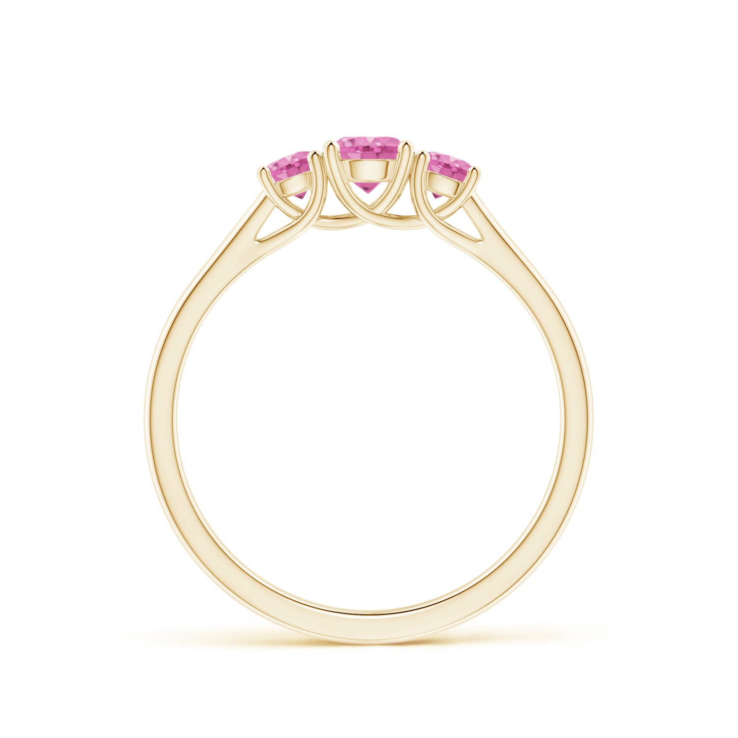 AA - Pink Sapphire / 0.61 CT / 14 KT Yellow Gold