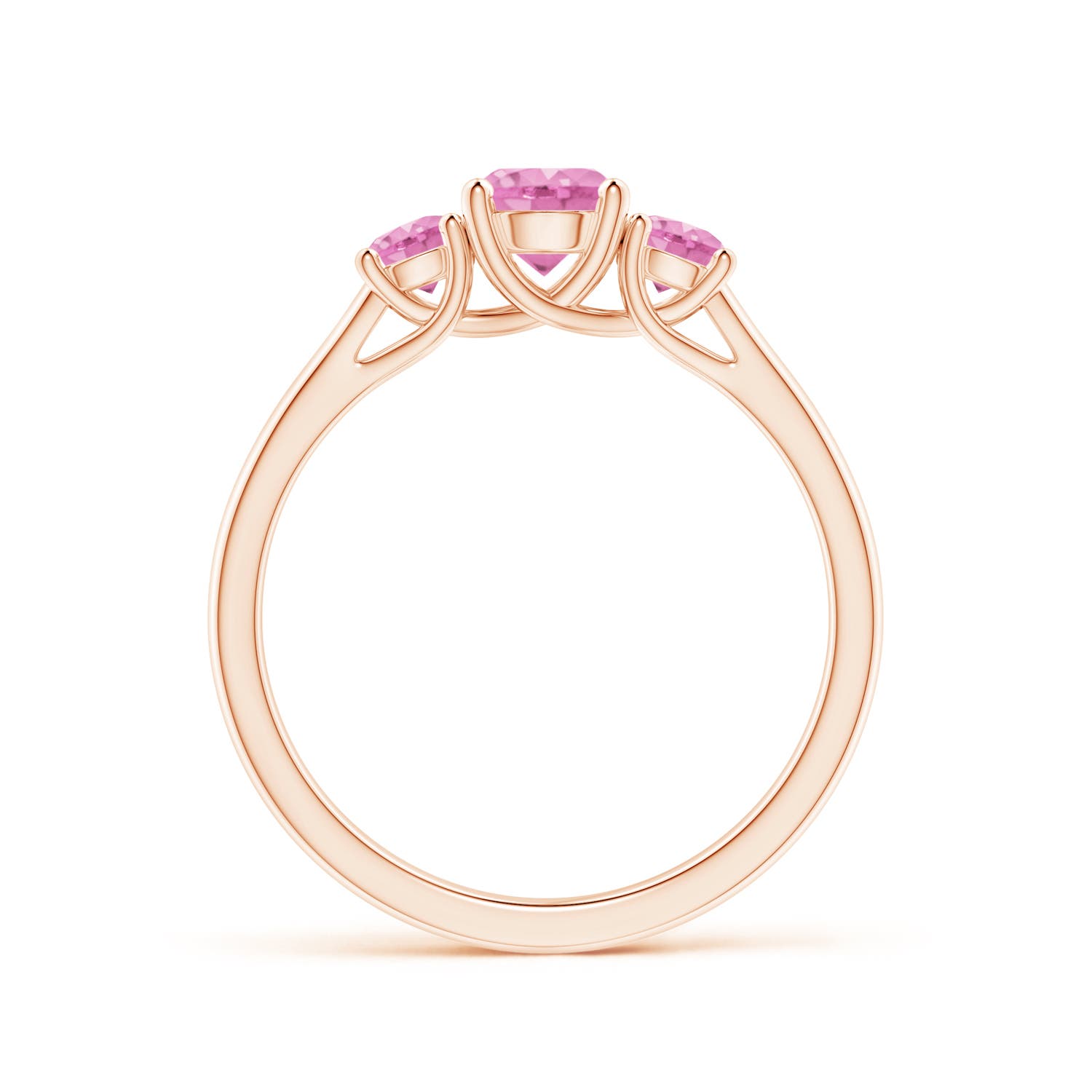 A - Pink Sapphire / 1.06 CT / 14 KT Rose Gold