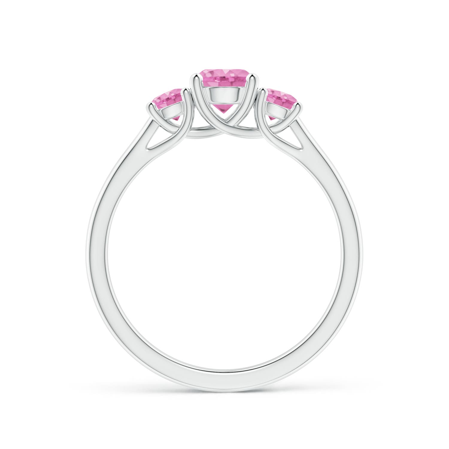 A - Pink Sapphire / 1.06 CT / 14 KT White Gold