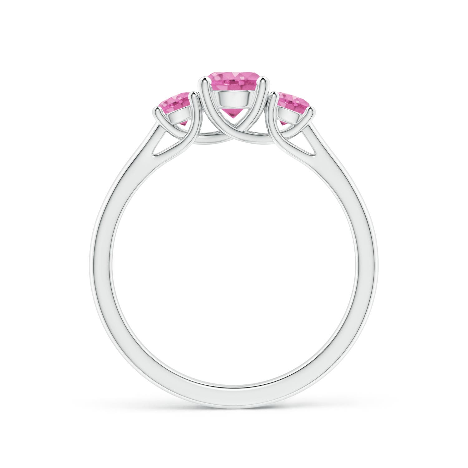 AA - Pink Sapphire / 1.06 CT / 14 KT White Gold