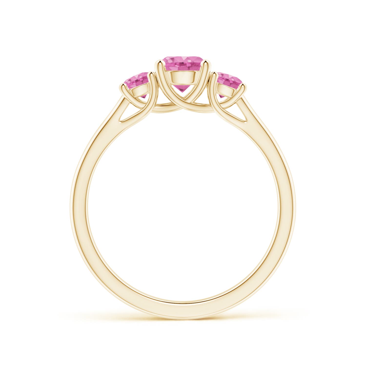 AA - Pink Sapphire / 1.06 CT / 14 KT Yellow Gold