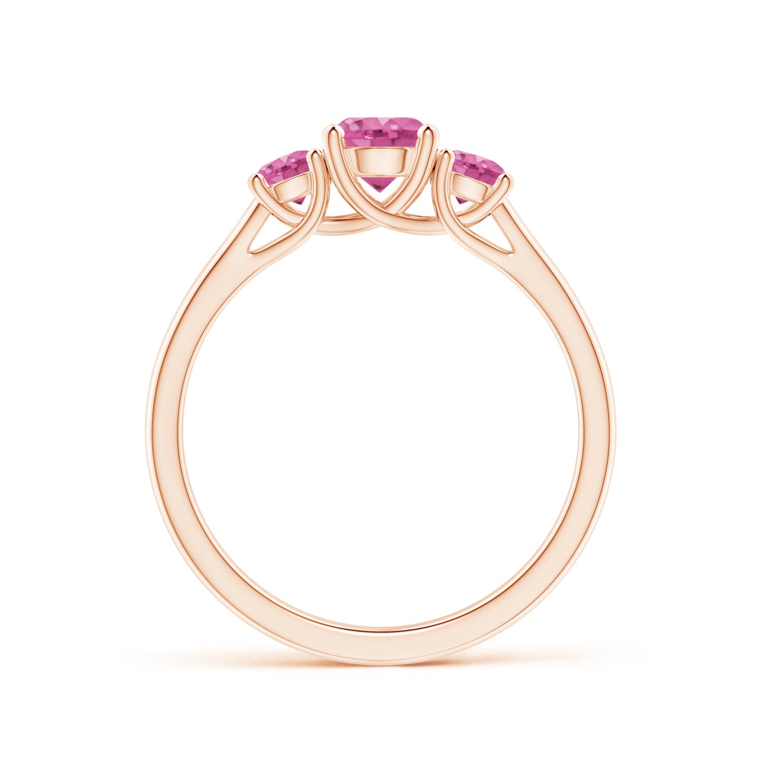 AAA - Pink Sapphire / 1.06 CT / 14 KT Rose Gold