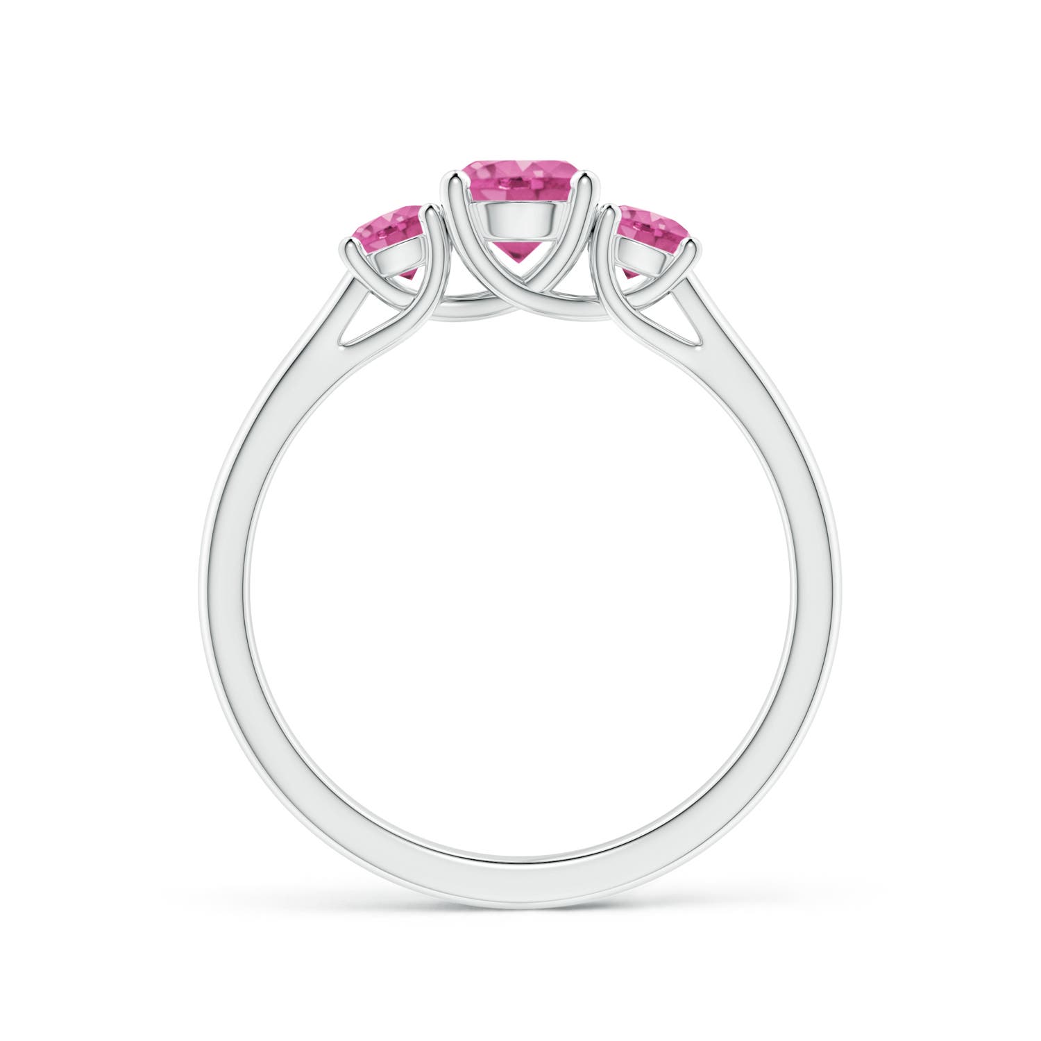 AAA - Pink Sapphire / 1.06 CT / 14 KT White Gold