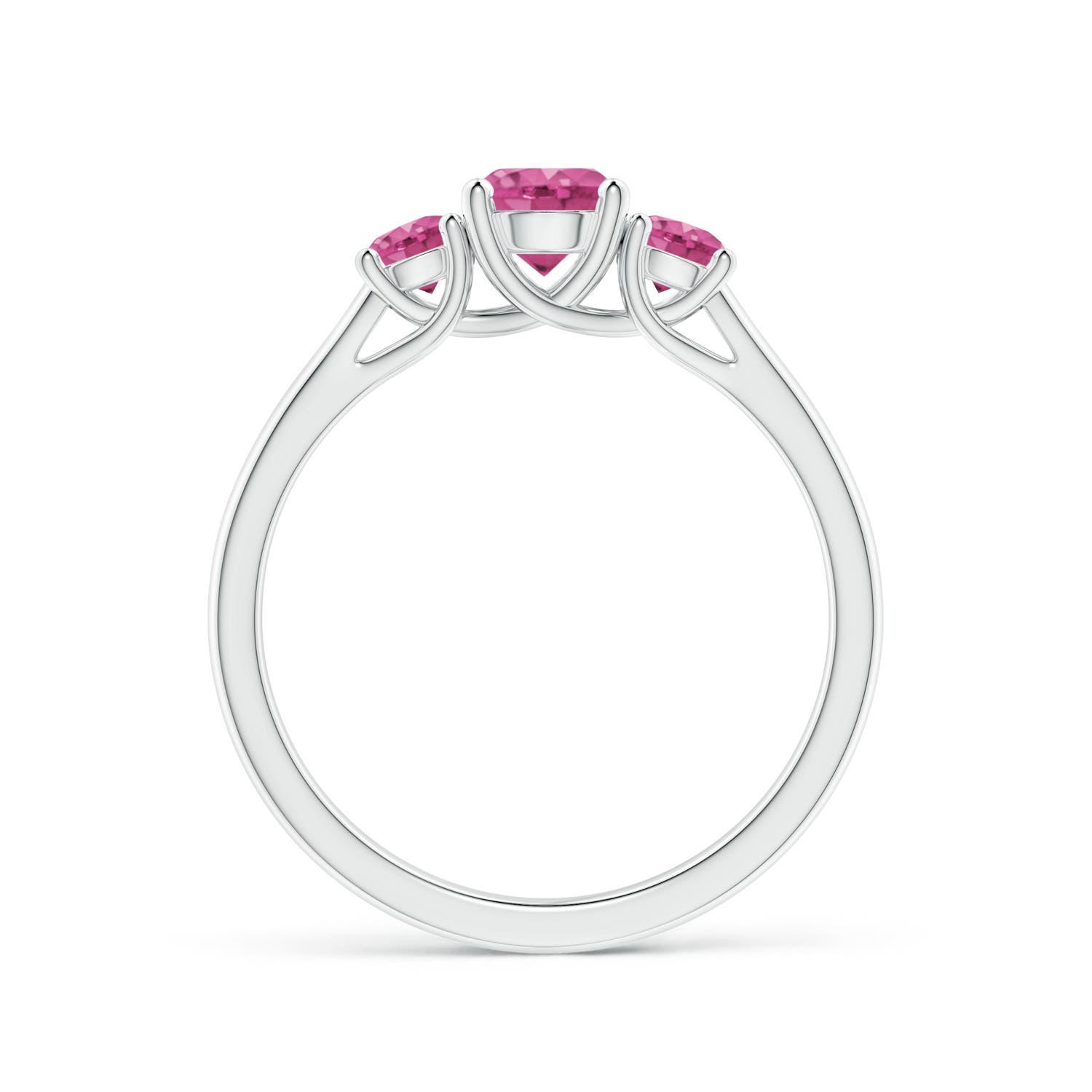 AAAA - Pink Sapphire / 1.06 CT / 14 KT White Gold