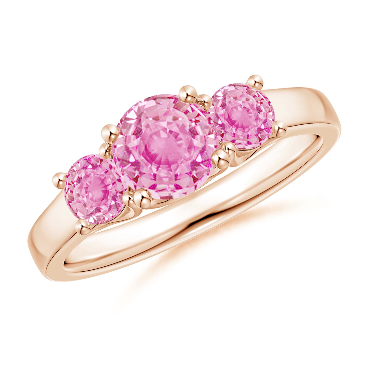 A - Pink Sapphire / 1.66 CT / 14 KT Rose Gold