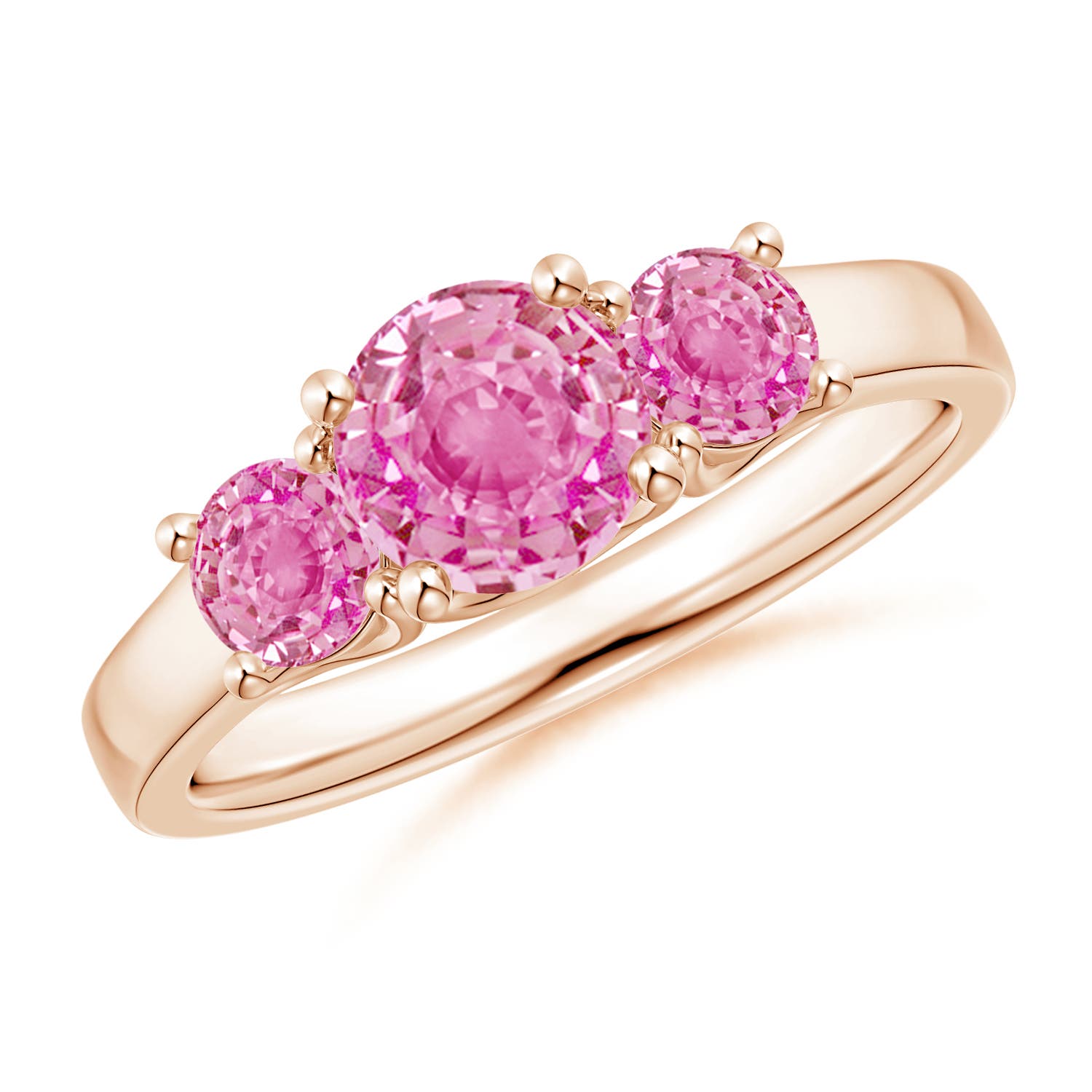 AA - Pink Sapphire / 1.66 CT / 14 KT Rose Gold